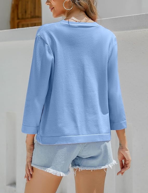 Aottori Bolero Women's Festive Elegant Short Cardigan Short Jacket Bolero Jacket 3/4 Sleeves Lightweight Summer Jacket Short Jacket for Evening Dresses - Image 6